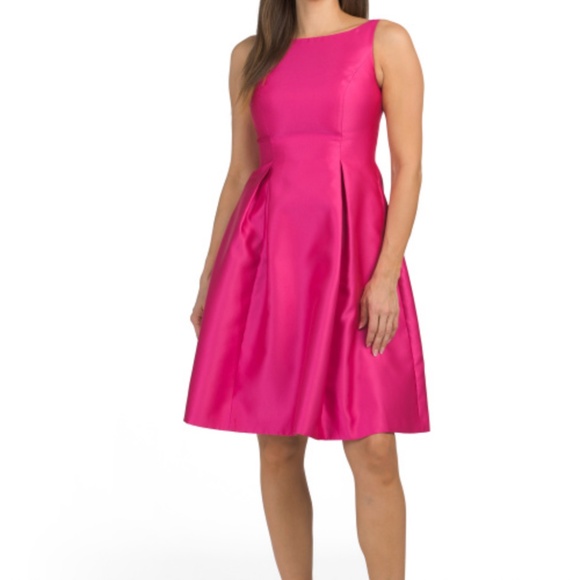 Eliza J Dresses & Skirts - Eliza J Hot Pink Sleeveless Fit-and-Flare Dress
